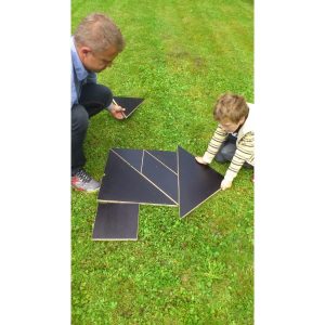Tangram géant en bois